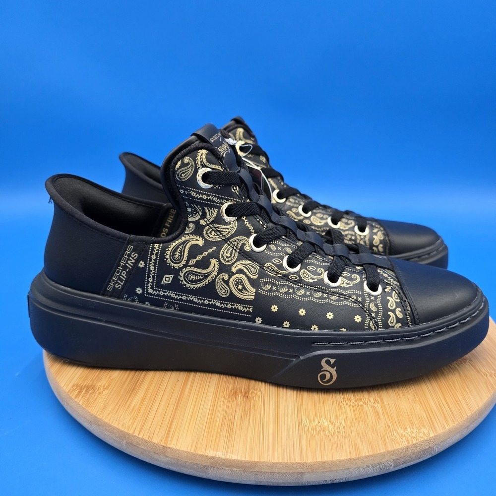 NEW Skechers Premium Slip-ins‎ Snoop Dogg One Double G Black Sneakers Men's 9.5
